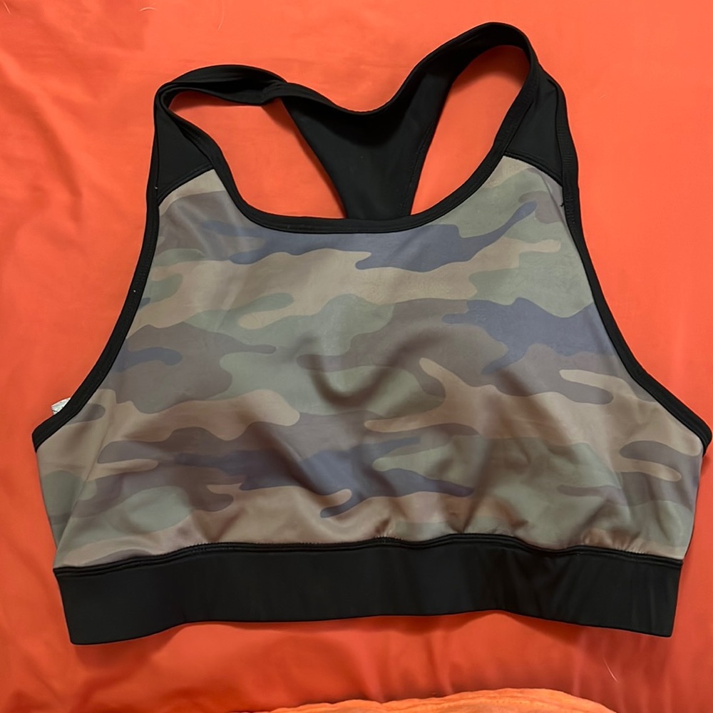 Camo sports bra